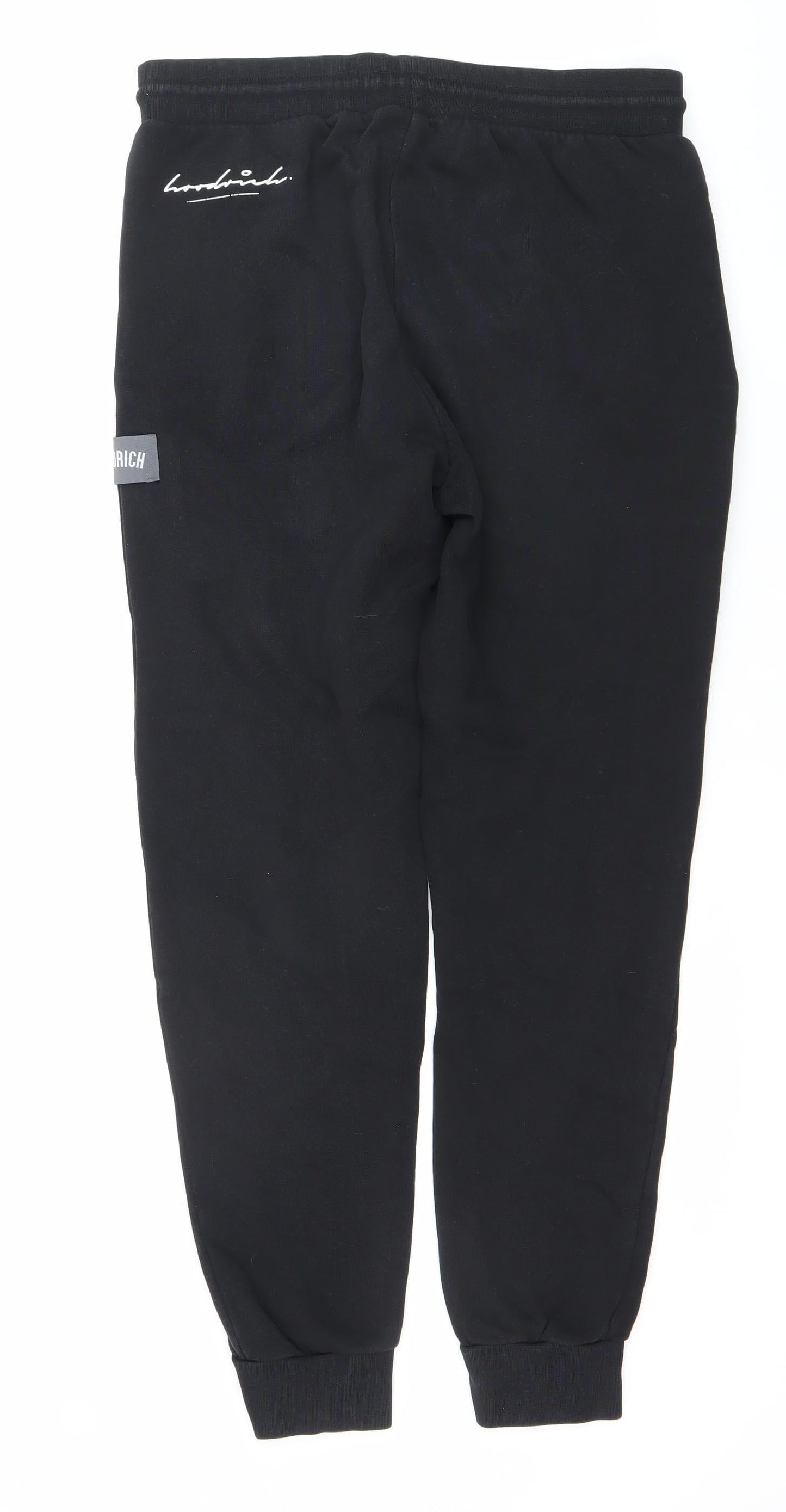 Hoodrich Men’s Black Jogger Sweatpants L Cotton Blend Tapered