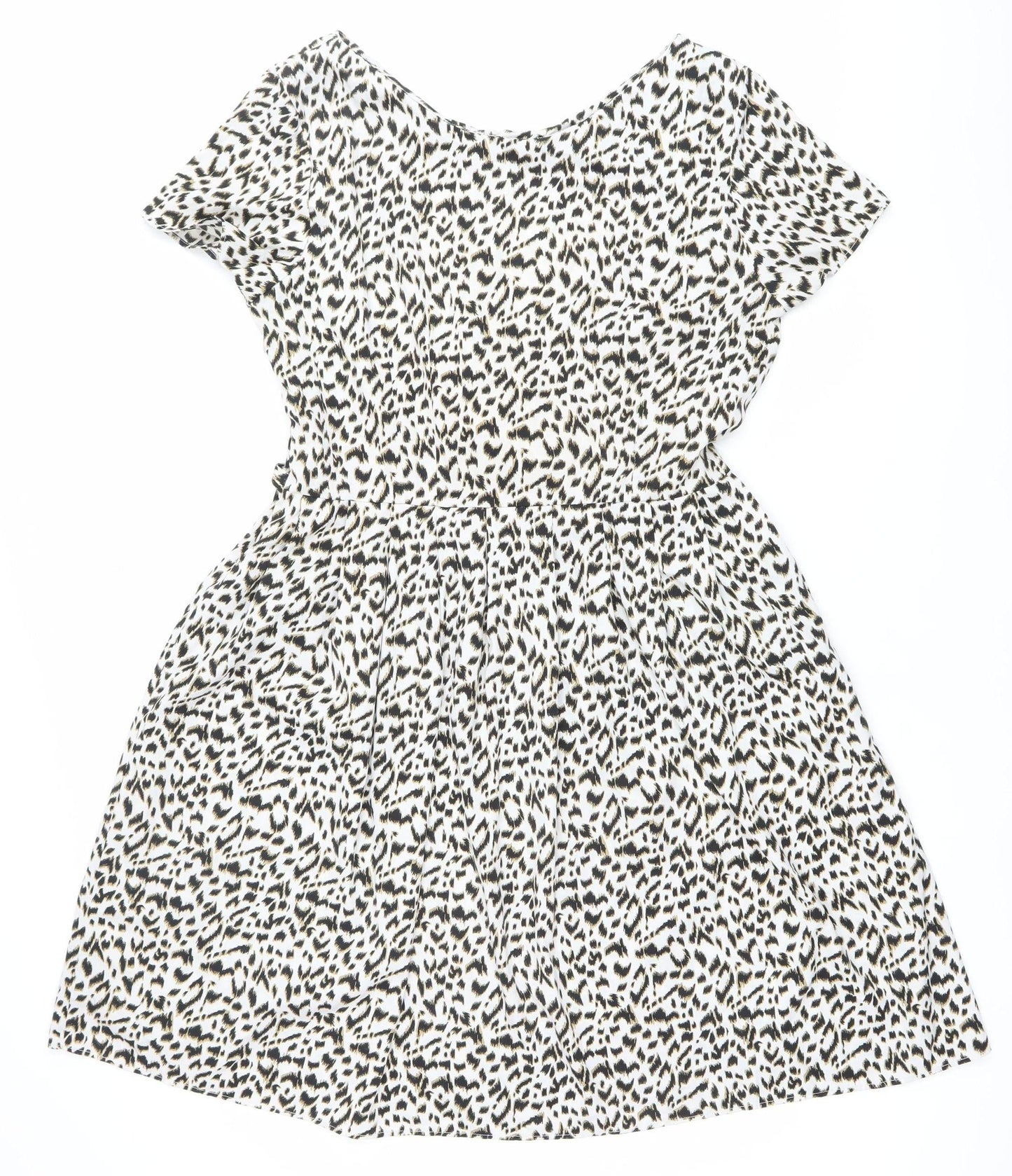 Yours Clothing Women’s Size 16 Animal Print V-Neck Shift Dress