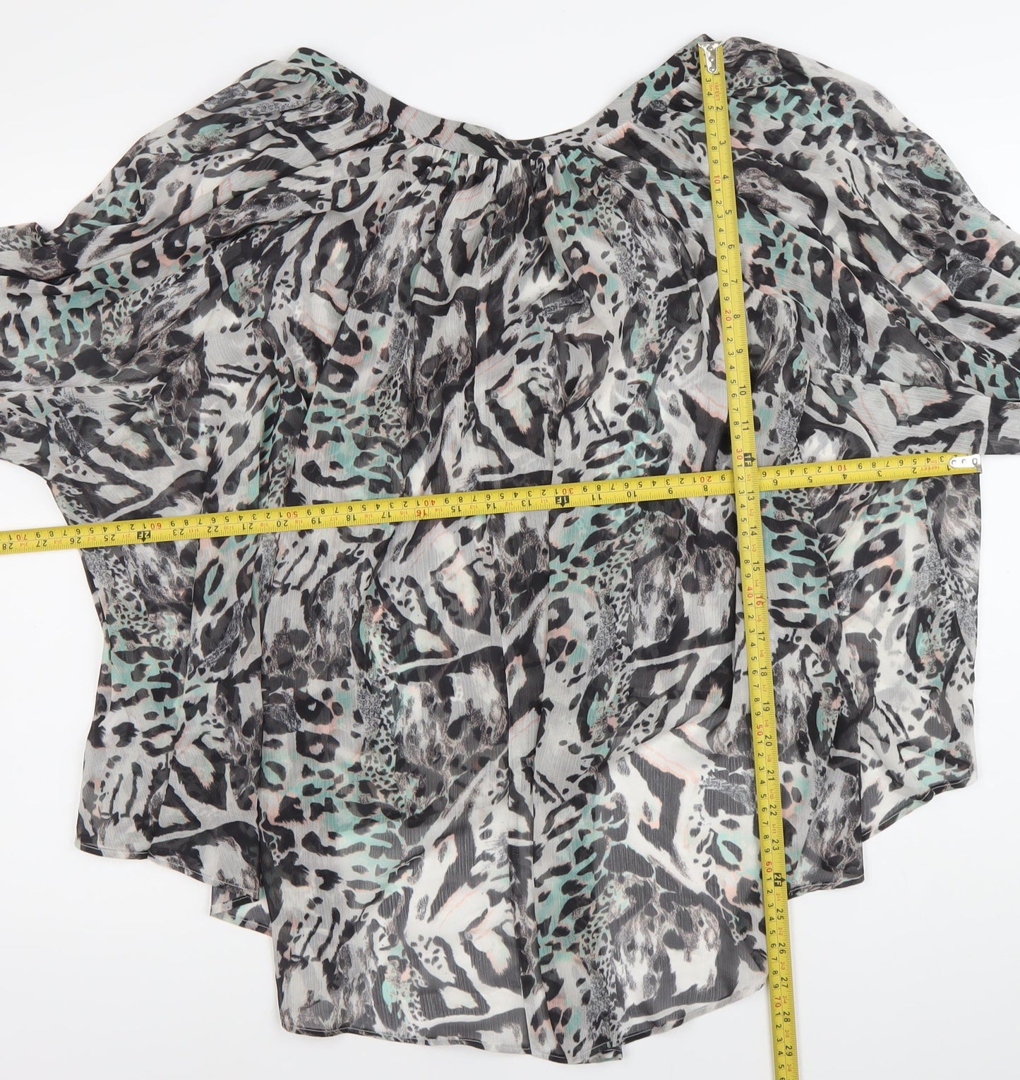 Womens UK Size 8 Sonder Studio Multicoloured Tunic Blouse