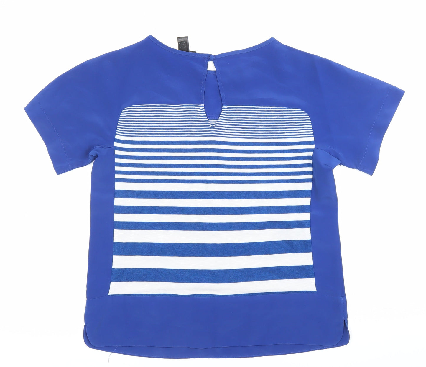 Womens UK Size 10 MNG Collection Blue Basic Blouse