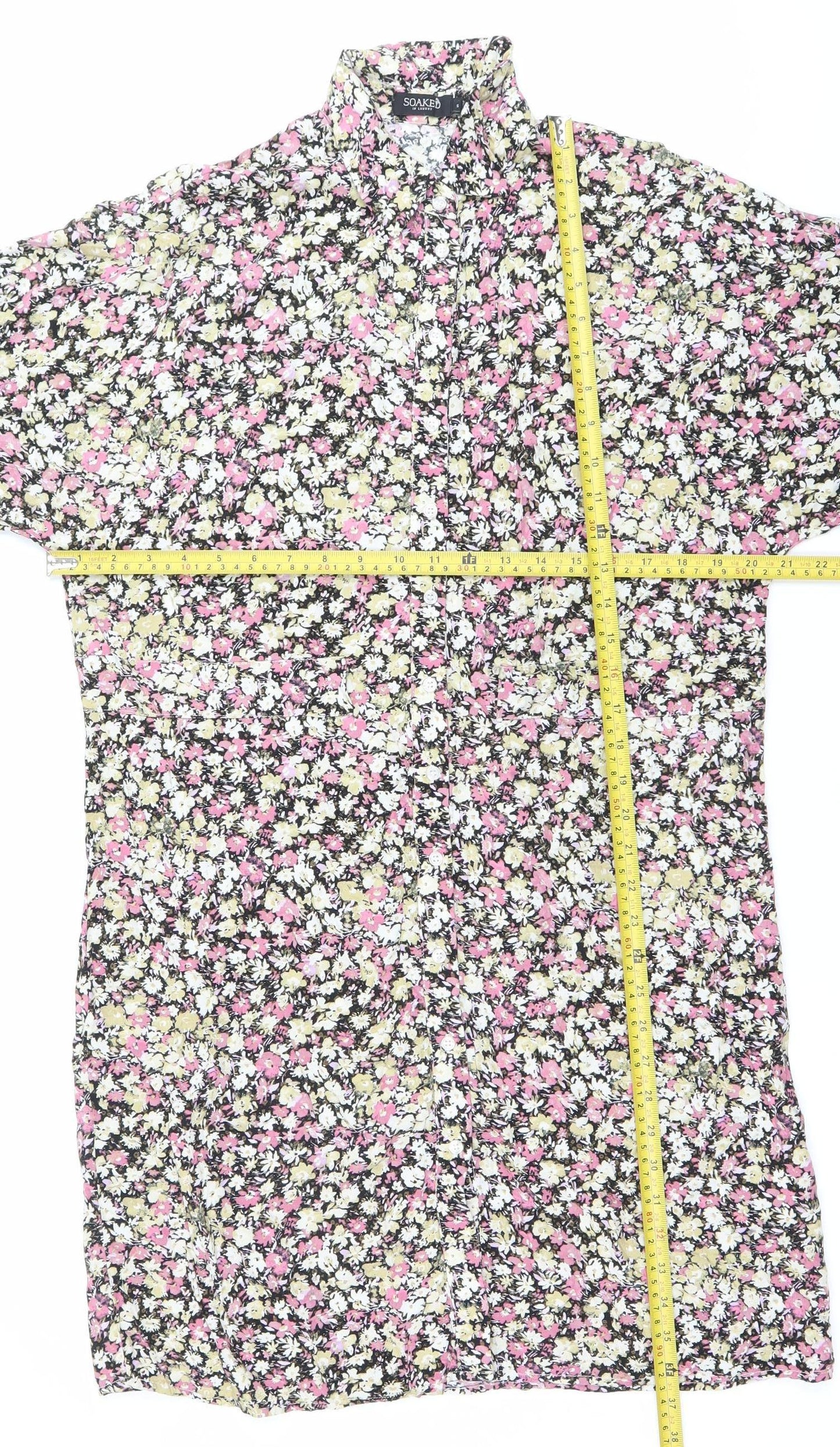 Soaked in Luxury Womens Multicoloured Floral Shift Dress S