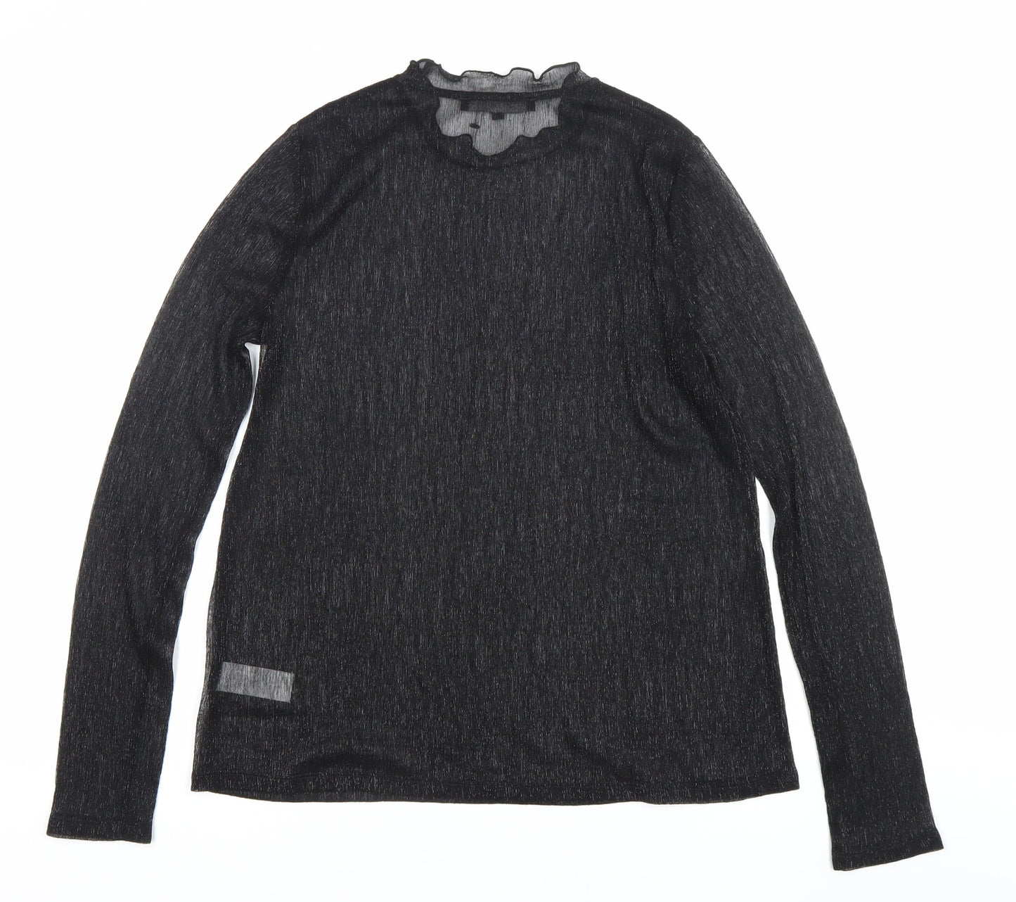 Womens UK Size 10 NEXT Black Basic Blouse