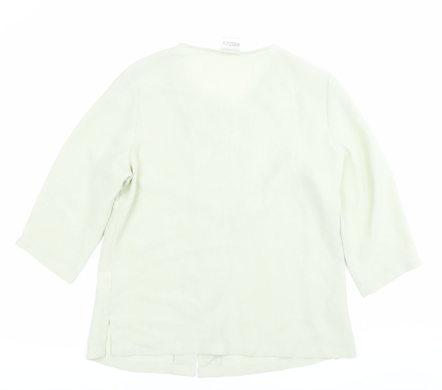 Womens UK Size 10 Eastex Green Tunic Blouse