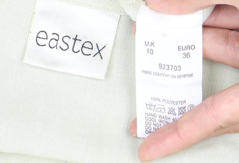 Womens UK Size 10 Eastex Green Tunic Blouse