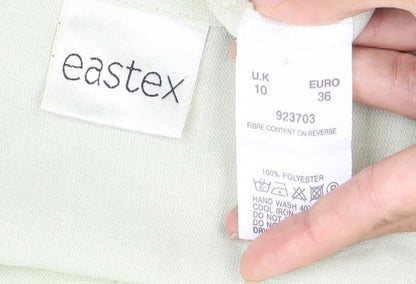 Womens UK Size 10 Eastex Green Tunic Blouse