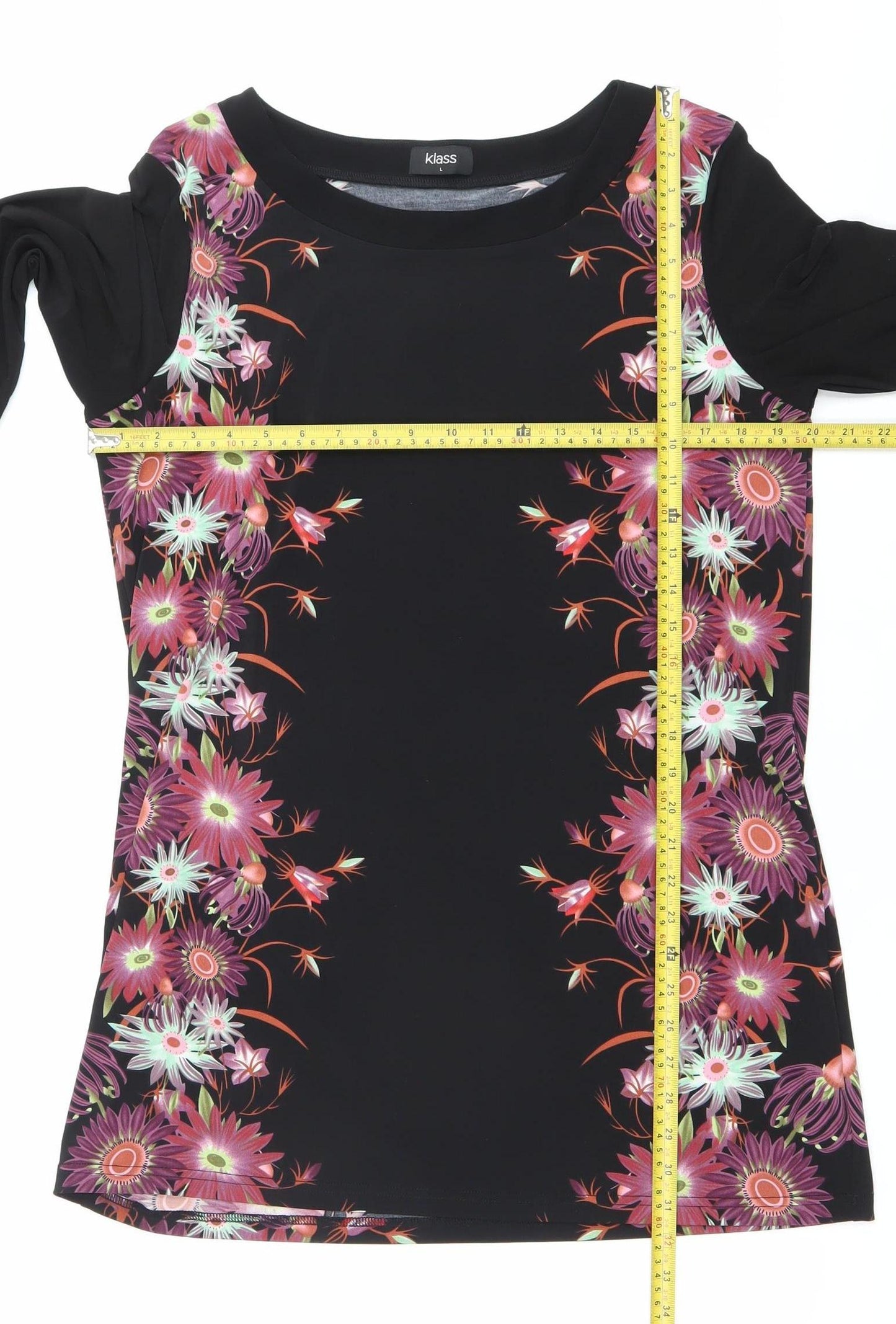 Womens UK Size L Klass Multicoloured Tunic Blouse