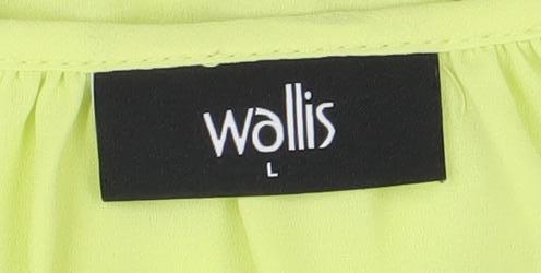 Womens UK Size L Wallis Yellow Tunic Blouse