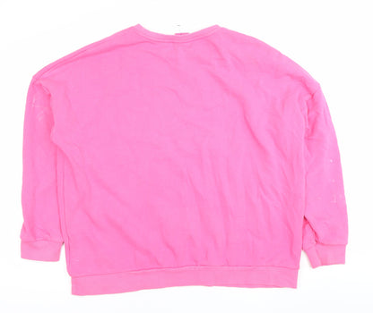 Barbie Women's Pink Pullover Sweatshirt Size XL