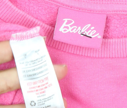 Barbie Women's Pink Pullover Sweatshirt Size XL