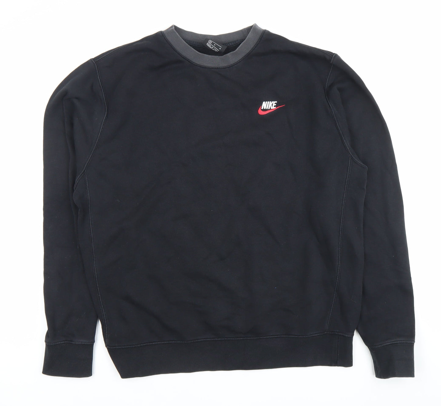 Mens UK Size M Nike Black Pullover Sweatshirt