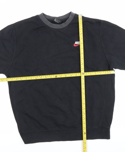 Mens UK Size M Nike Black Pullover Sweatshirt