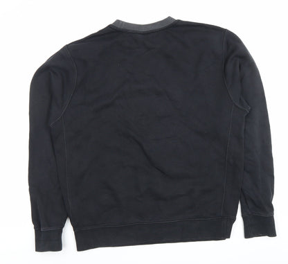 Mens UK Size M Nike Black Pullover Sweatshirt