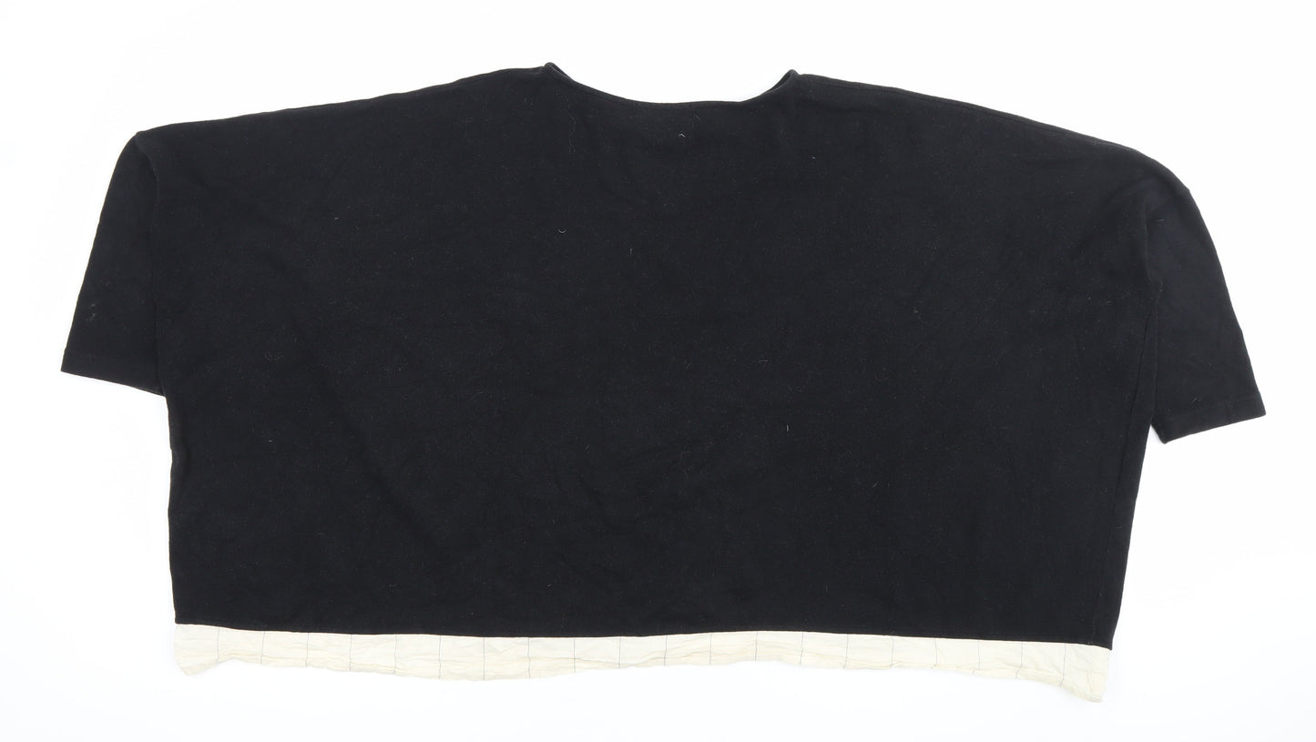 Momo B Women’s Black XL Pullover Jumper Cotton Relaxed Fit