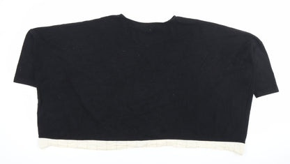 Momo B Women’s Black XL Pullover Jumper Cotton Relaxed Fit