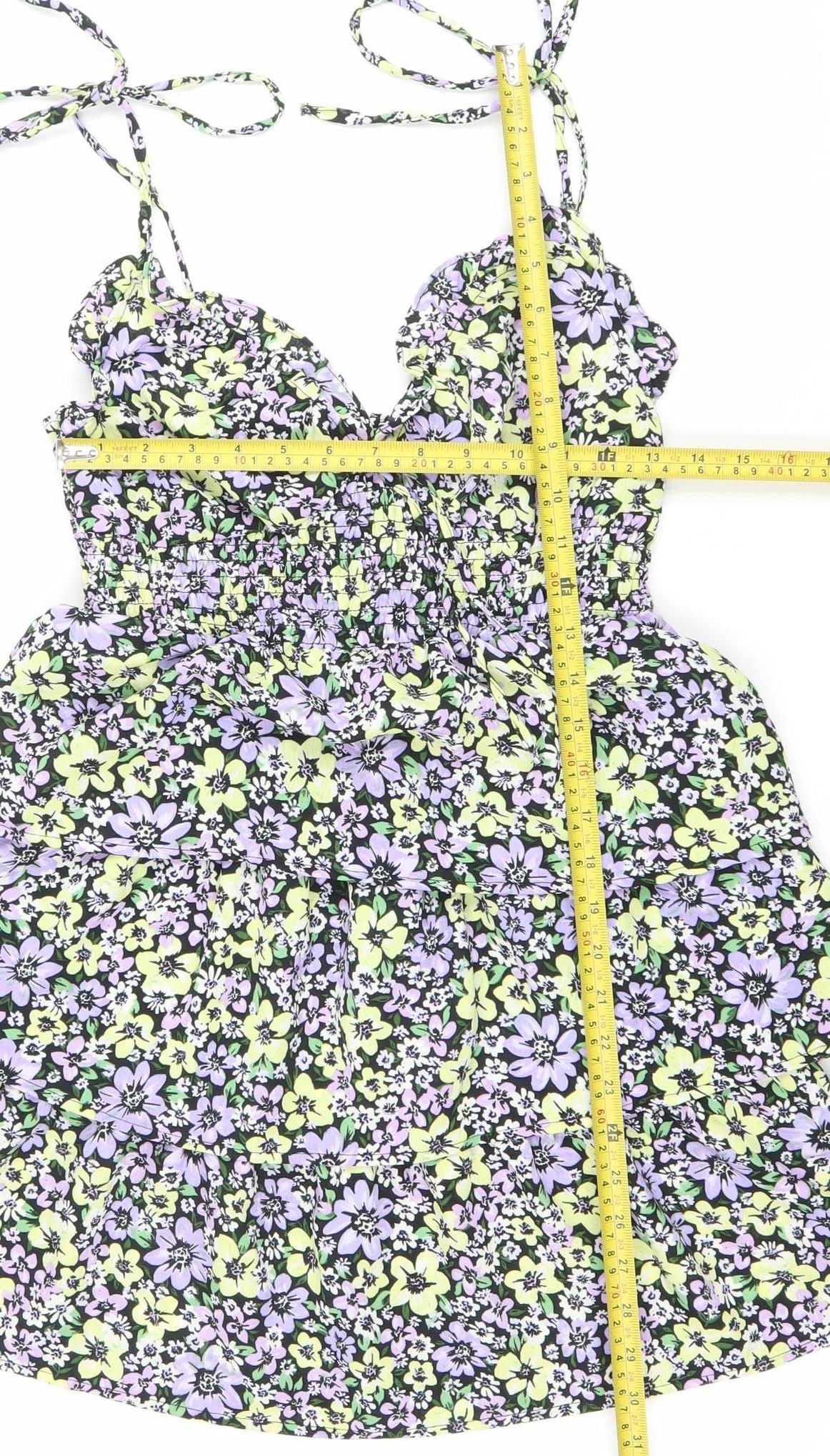 Dorothy Perkins Women’s Multicoloured Floral Mini Dress UK 8