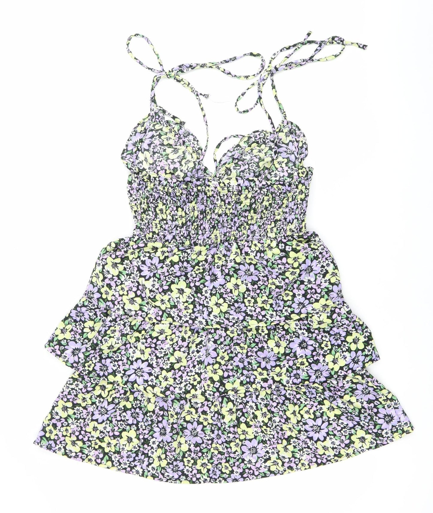 Dorothy Perkins Women’s Multicoloured Floral Mini Dress UK 8