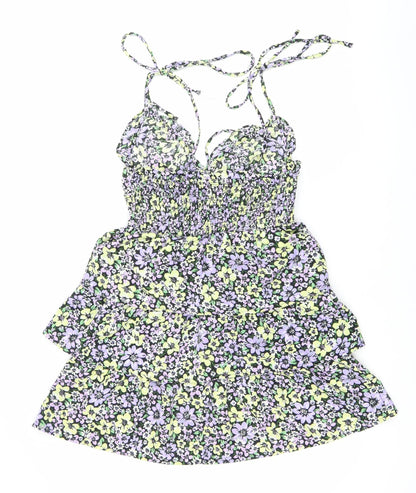 Dorothy Perkins Women’s Multicoloured Floral Mini Dress UK 8