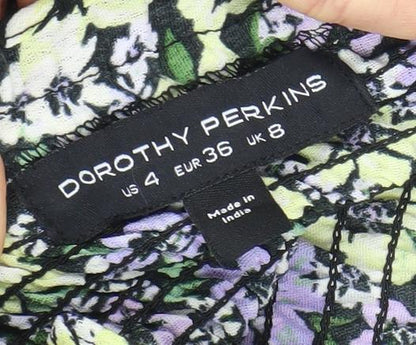 Dorothy Perkins Women’s Multicoloured Floral Mini Dress UK 8
