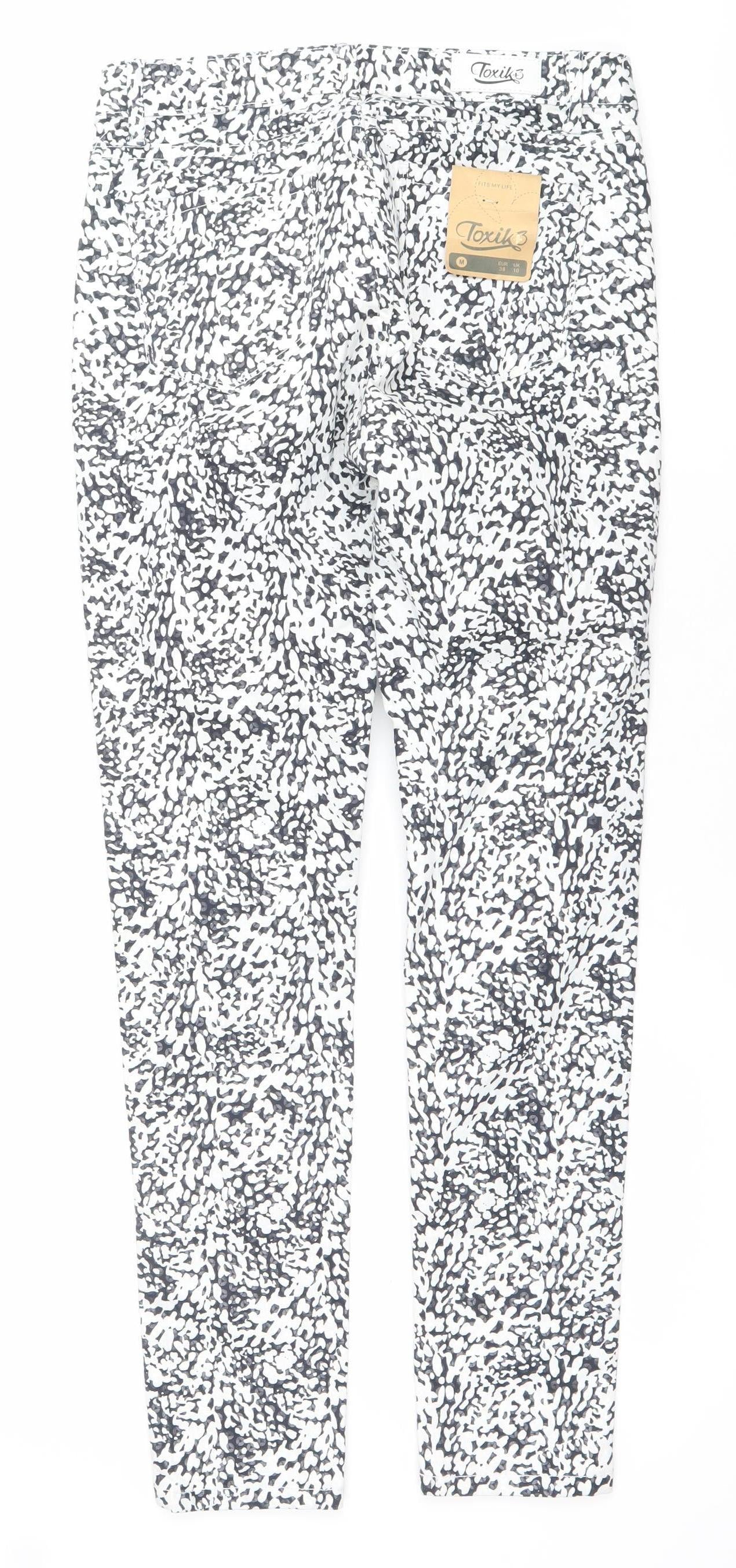 Womens UK Size 10 Toxik3 Slim Fit Skinny Multicoloured Jeans