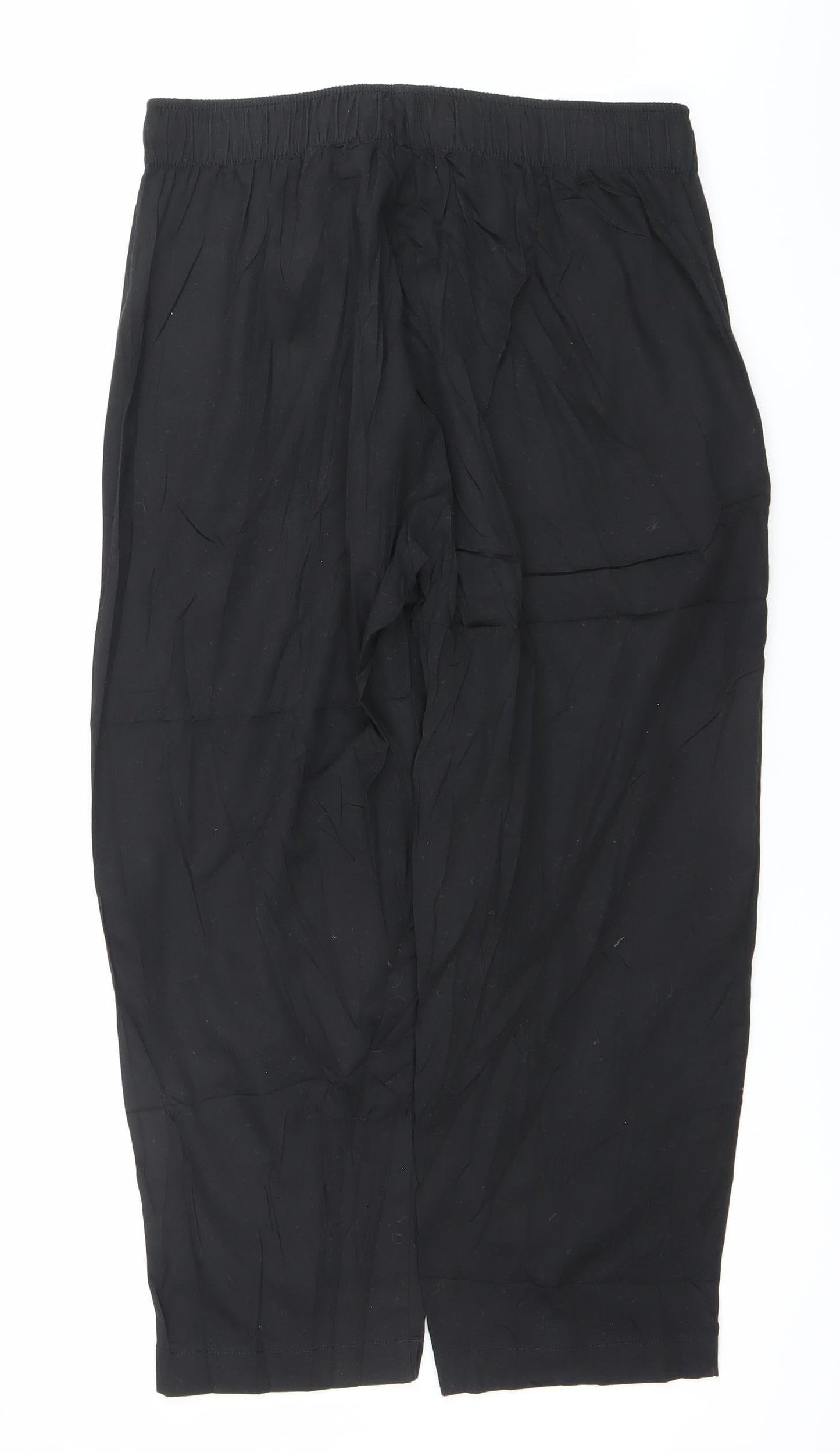 Reclaimed Vintage Men's Black Jogger Trousers L Relaxed Fit Elastic Waist