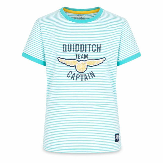 Marks and Spencer Harry Potter Boys Blue Striped T-Shirt 8-9 Years