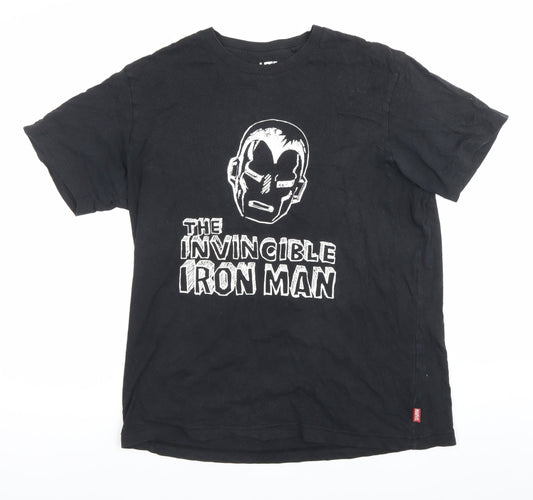 Uniqlo Marvel Men’s Black M Iron Man Graphic T-Shirt Cotton