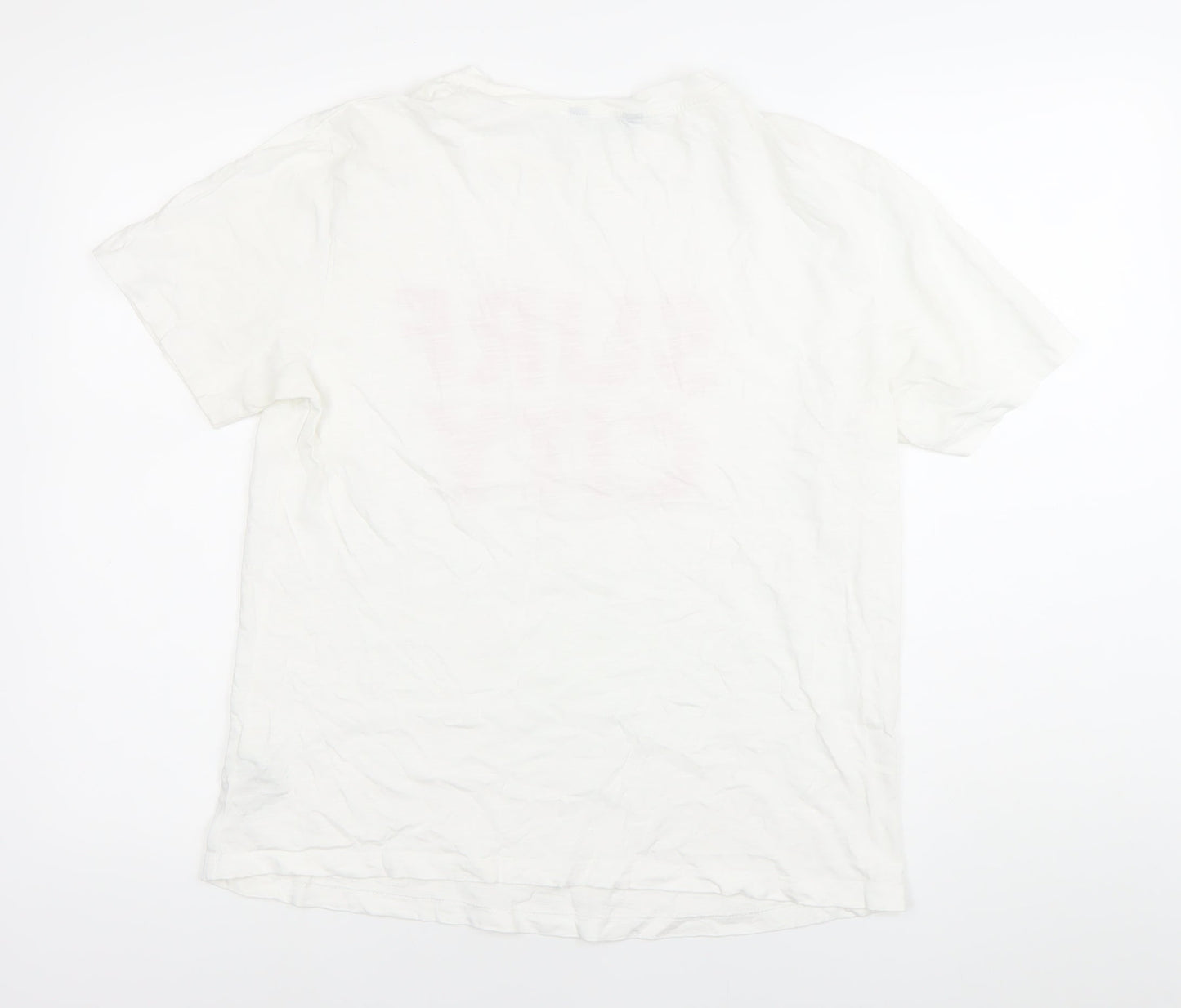 Womens UK Size 12 Marks and Spencer White Basic T-Shirt