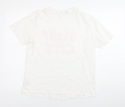 Womens UK Size 12 Marks and Spencer White Basic T-Shirt