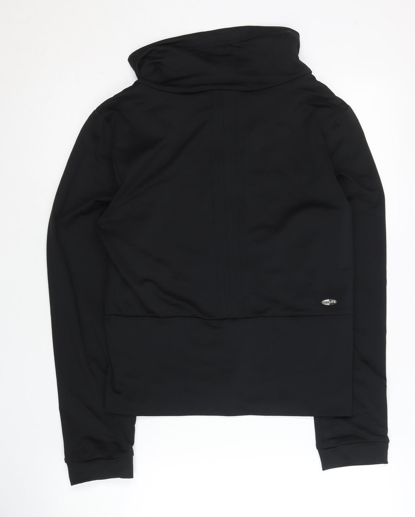 Adidas Womens Black M Track Jacket Full Zip Hooded Lightweight