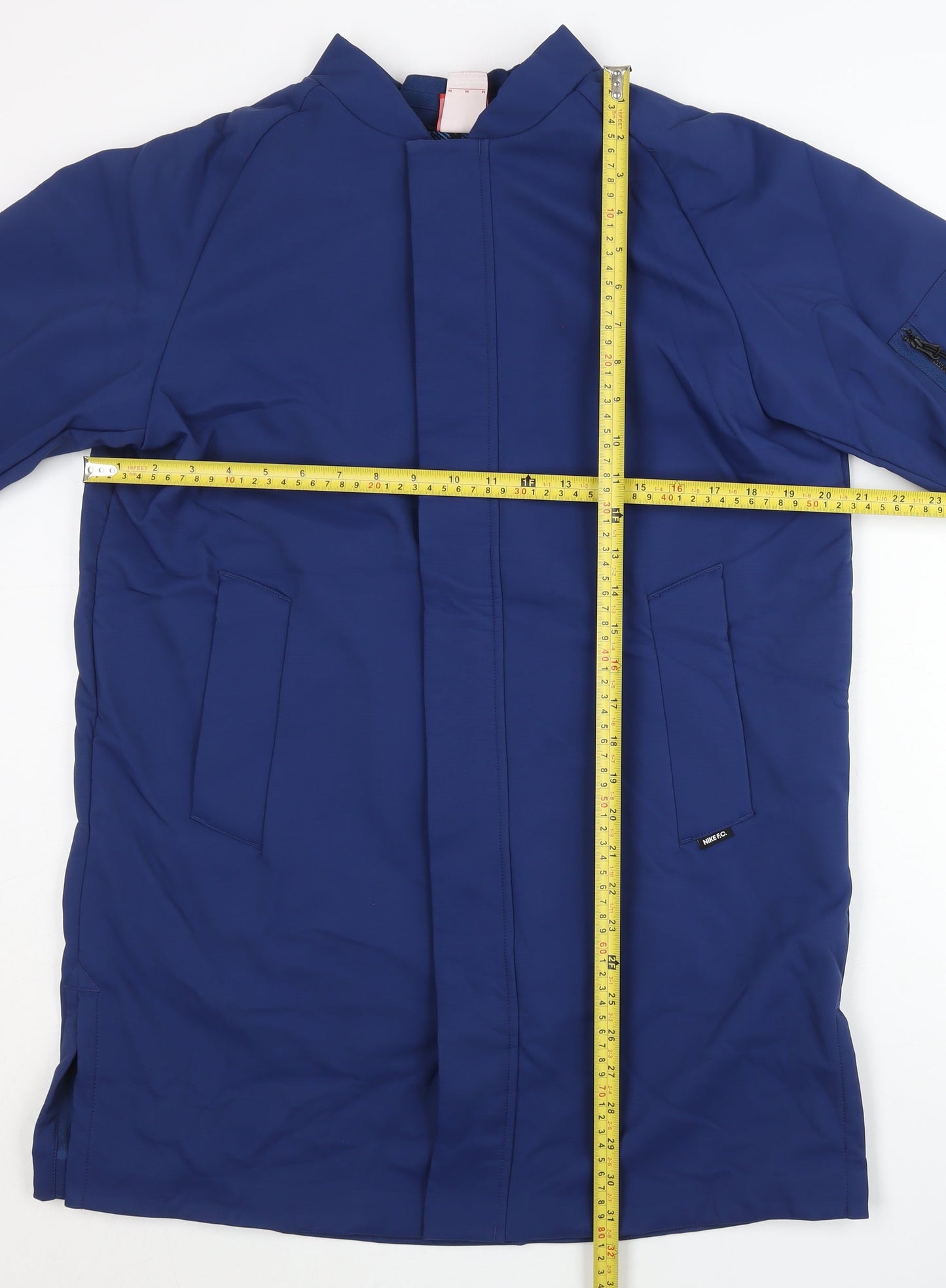 Womens UK Size M Nike Blue Basic Jacket