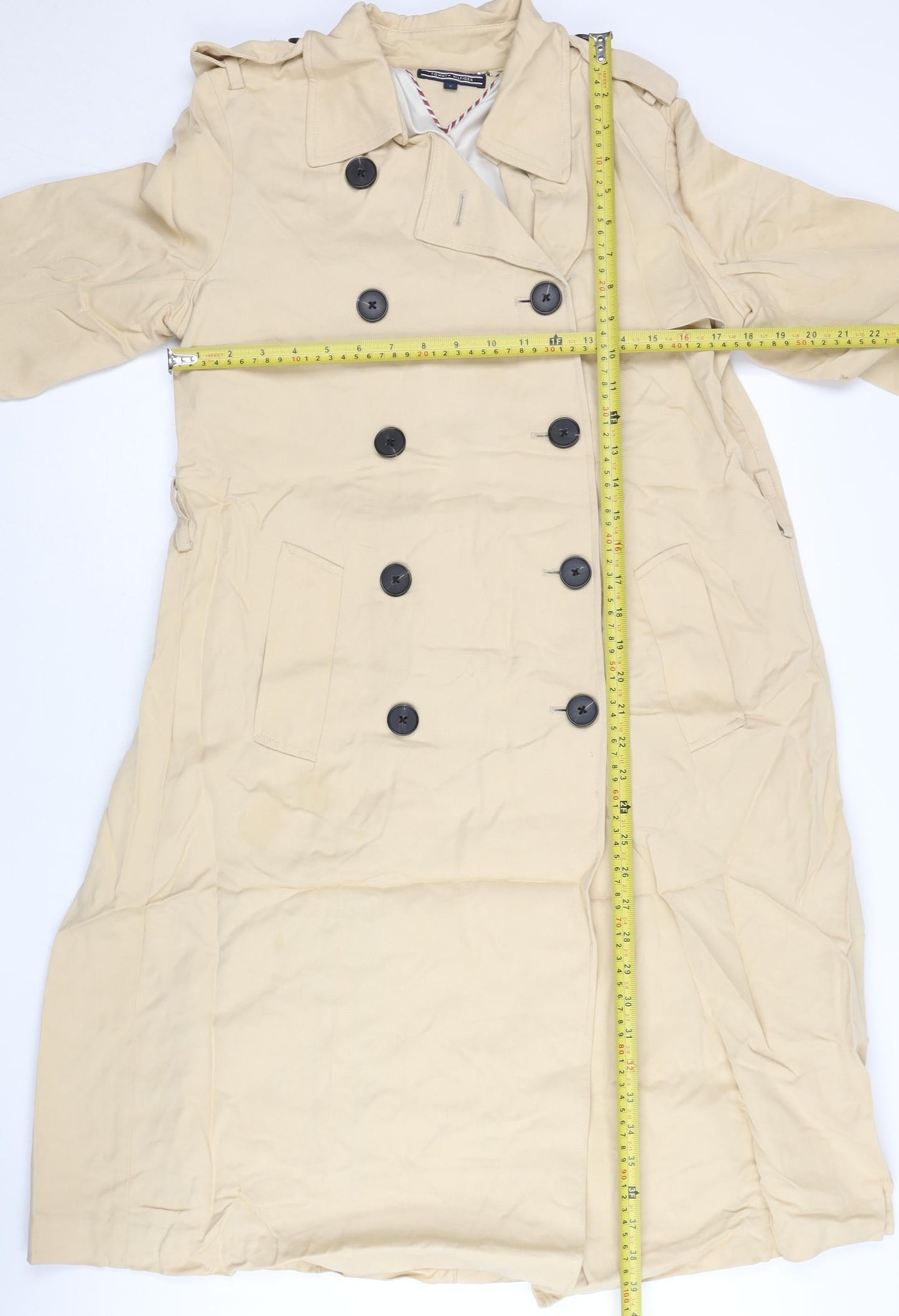 Womens UK Size 8 Tommy Hilfiger Beige Trench Coat