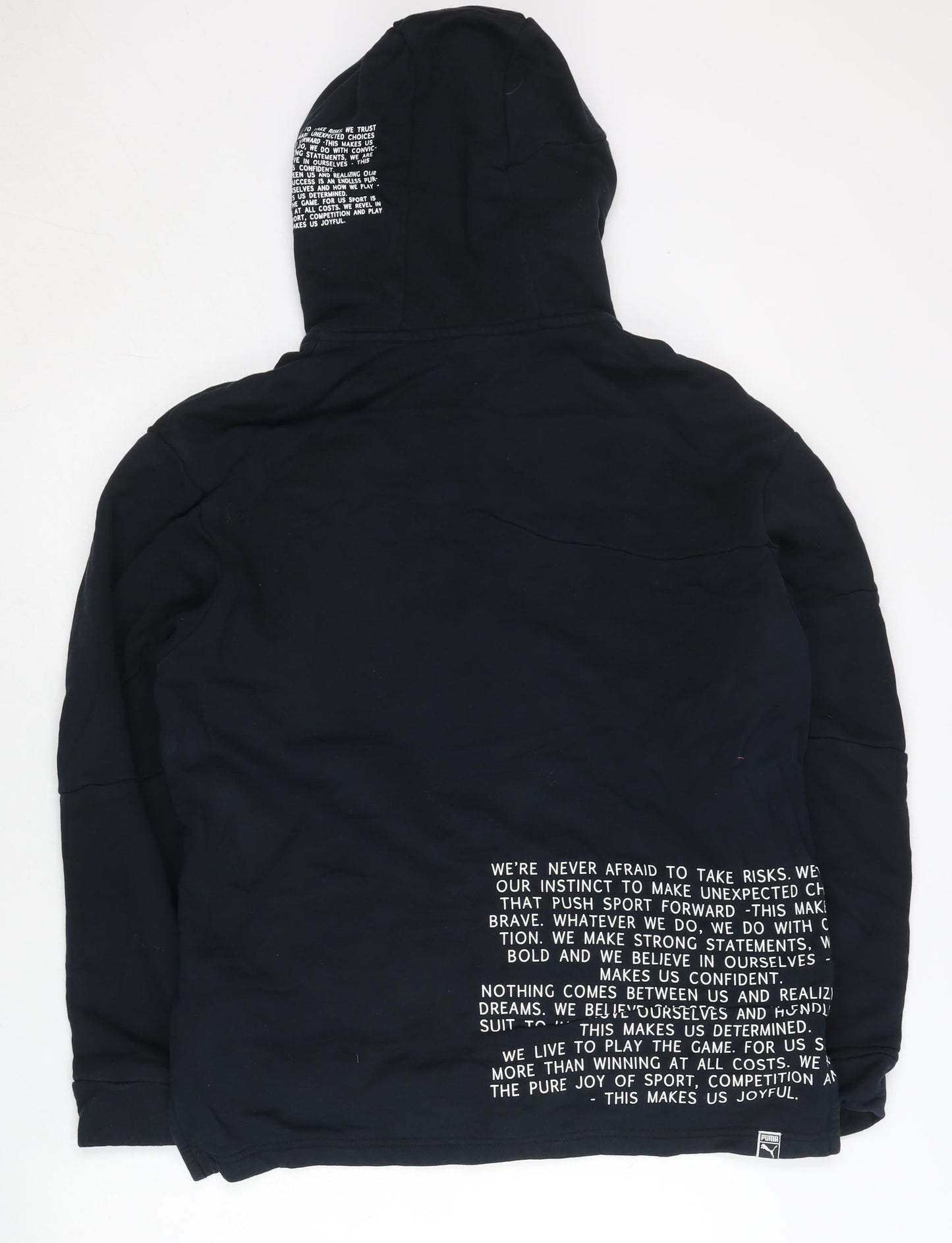 Puma Women Black Small Full Zip Hoodie Sportswear Original