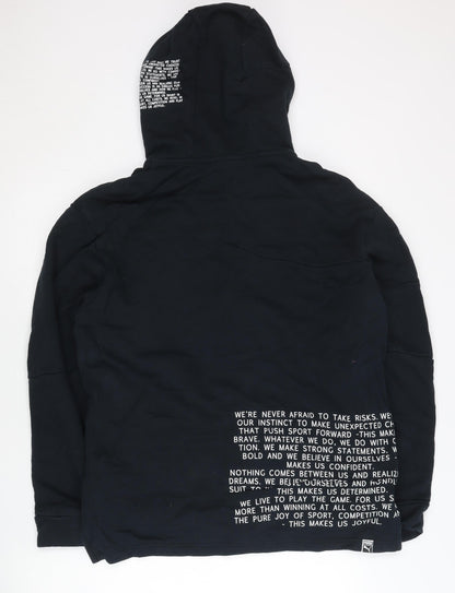 Puma Women Black Small Full Zip Hoodie Sportswear Original