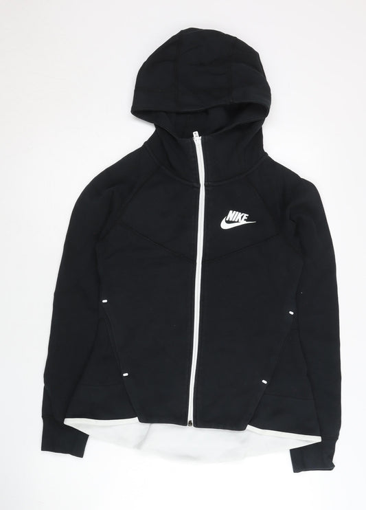 Nike Women’s Black Full Zip Hoodie M Regular Fit Sportswear