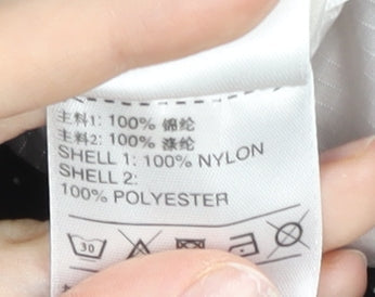 Adidas Womens Black Size 12 Track Jacket Lightweight Full Zip