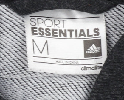 Adidas Women’s Black Medium Full Zip Hoodie Sweatshirt Sport Essentials