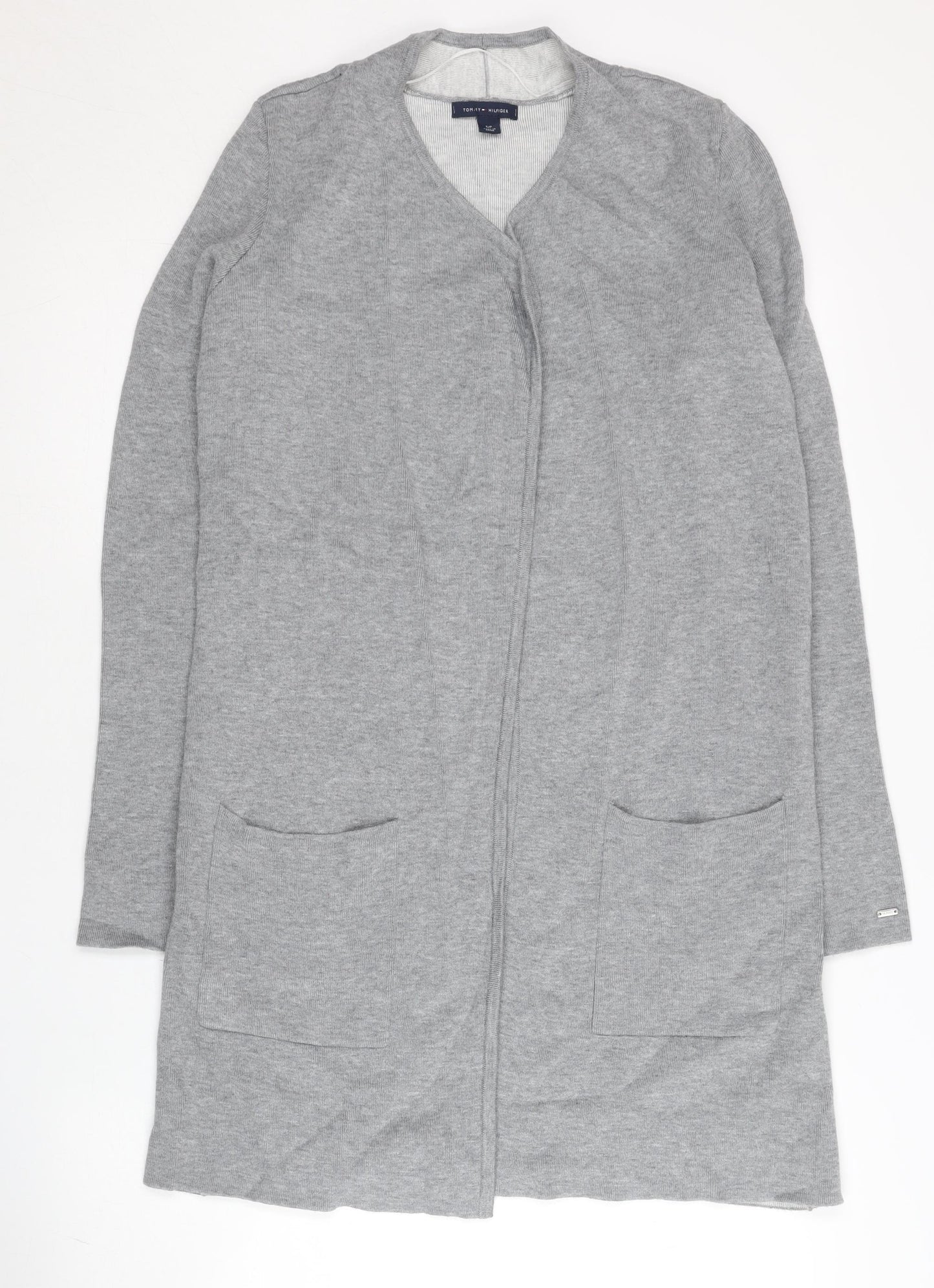 Womens UK Size S Tommy Hilfiger Grey Cardigan Jumper