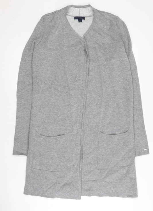 Womens UK Size S Tommy Hilfiger Grey Cardigan Jumper
