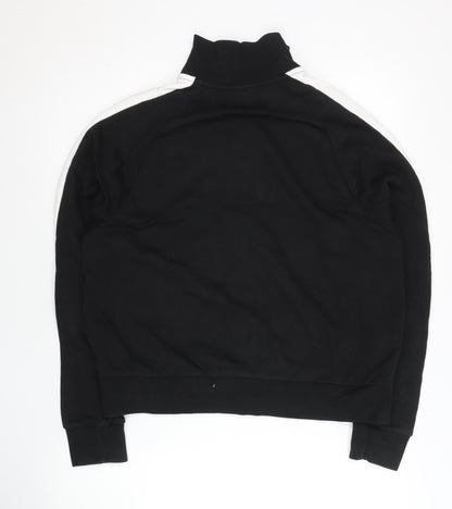Puma Women Black XL Track Jacket Full Zip Cotton Blend Sportswear