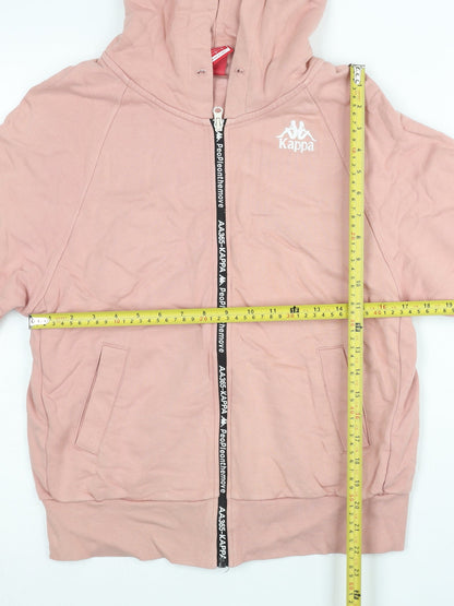 Kappa Women Pink Full Zip Hoodie Size 16 Logo Sportswear