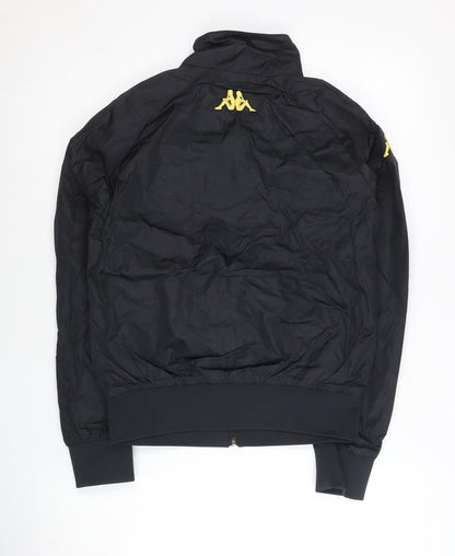 Kappa Womens Black Size 8 Track Jacket Full Zip Sportswear