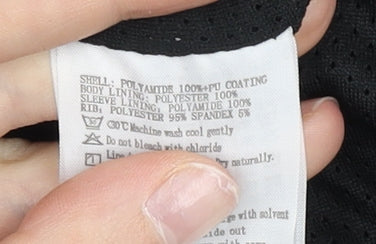 Kappa Womens Black Size 8 Track Jacket Full Zip Sportswear