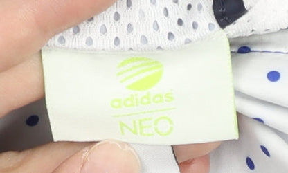 Adidas Women’s Blue White Polka Dot Windbreaker Jacket Size 8