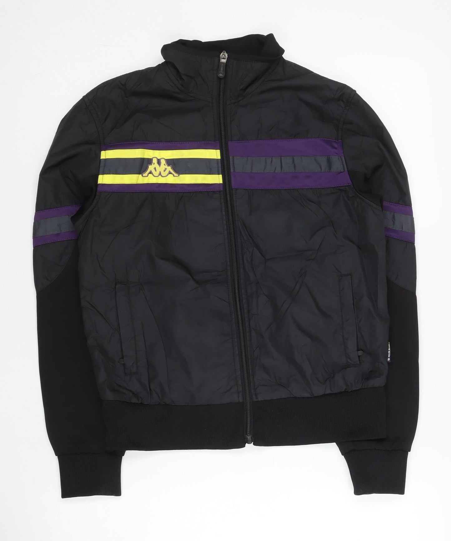 Kappa Unisex Adults Black XL Track Jacket Full Zip Retro Sportswear