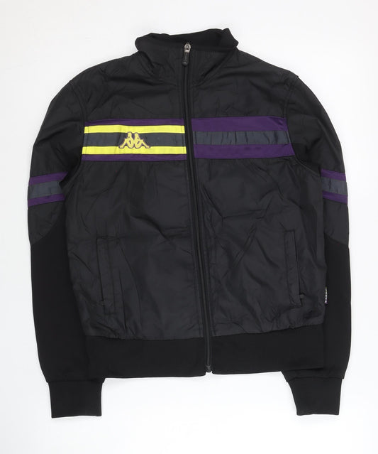 Kappa Unisex Adults Black XL Track Jacket Full Zip Retro Sportswear