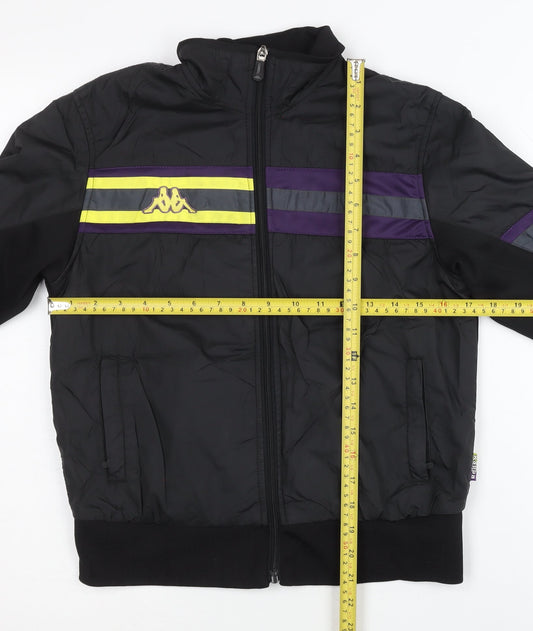 Kappa Unisex Adults Black XL Track Jacket Full Zip Retro Sportswear