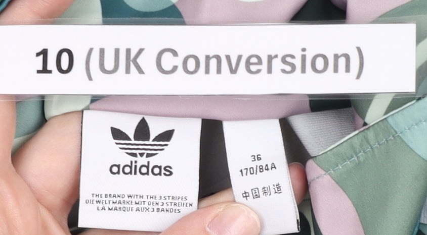 Adidas Women’s Multicoloured Track Jacket Size 10 Cropped Lightweight