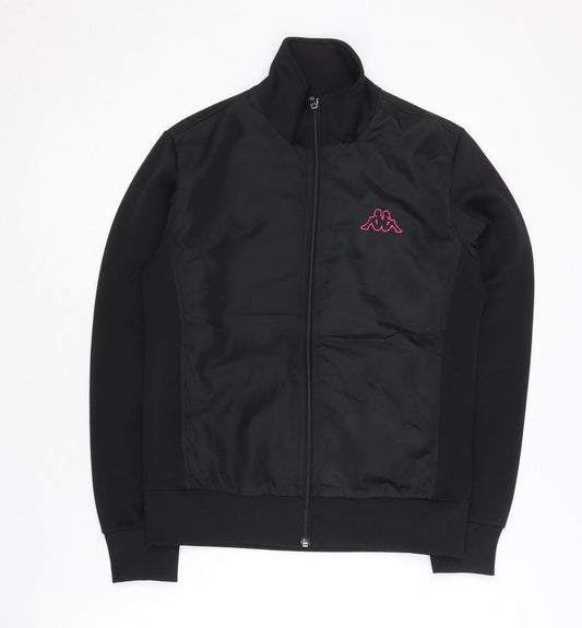 Kappa Women's Black Medium Track Jacket Full Zip Sportswear