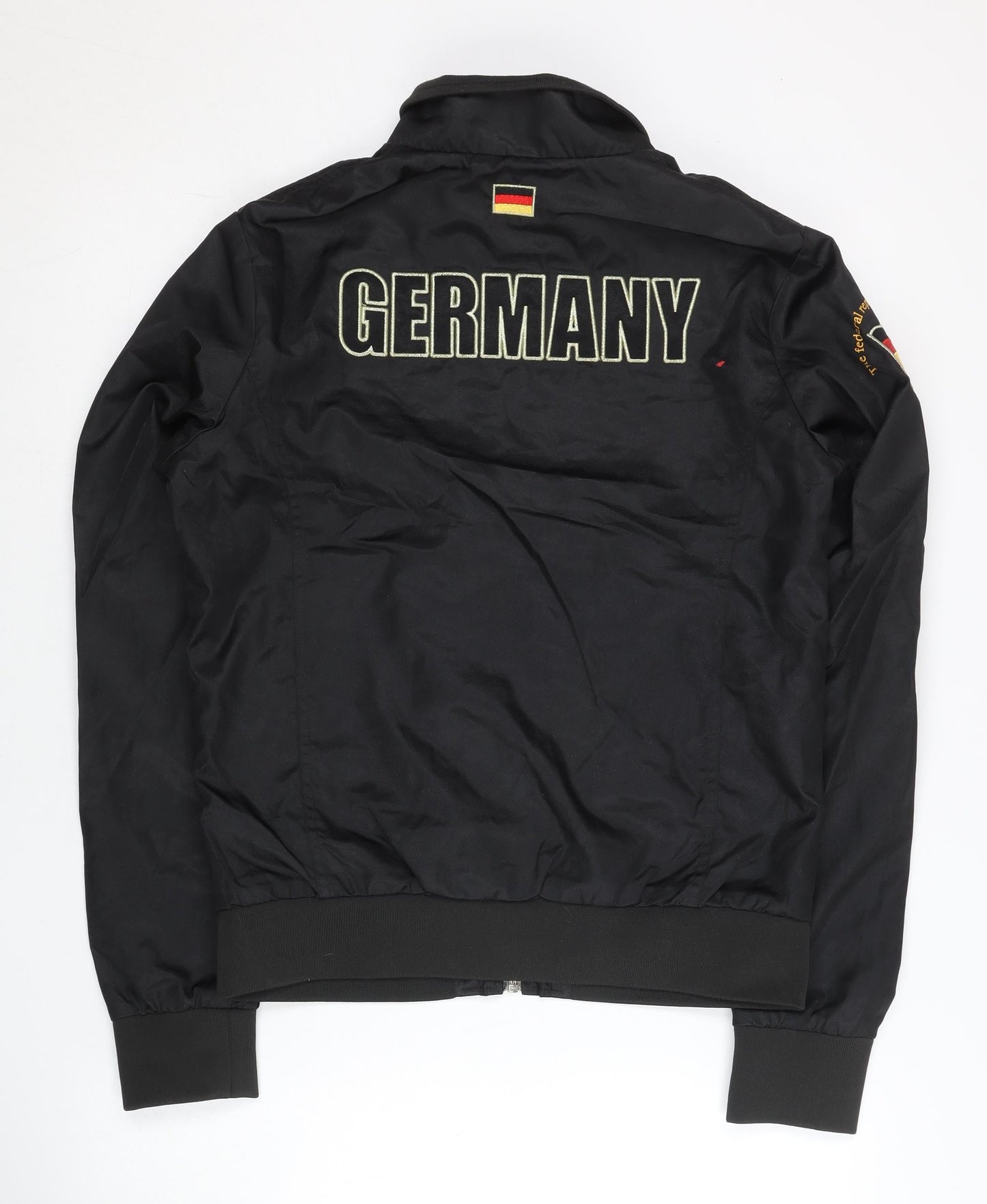 Kappa Womens Black Size 12 Track Jacket Germany Logo Full Zip