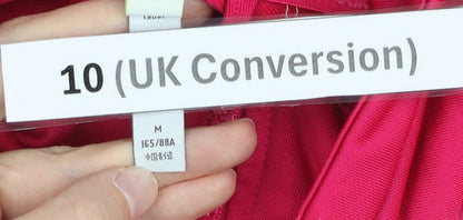 Adidas Women’s Pink Colourblock Track Jacket Size 10 Full Zip